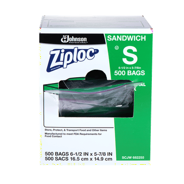 Ziploc Sandwich Bags 500 Ct