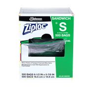 Ziploc Sandwich Bags 500 Ct