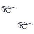 thumbnail image 1 of Jumpingount Gafas de lectura de gran tamaño para mujer y hombre, anteojos con estampado de leopardo a la moda, gafas de montura grande para viajes Type1 NO1, 1 of 6