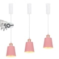 thumbnail image 1 of FSLiving Télécommande avec Ampoules LED Edison E26 Type H Lumière de Piste Pendentif Rétro Rose Abat-Jour Fil Réglable Longueur Dimmable Lampe Changeante pour Garde-Manger Salle Assis, Personnalisable - Ensemble de 3, 1 of 10