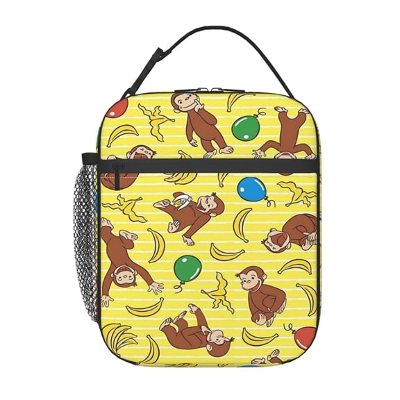 Insulated Lunch Box Case Cooler Handbags Tote Bags For Picnic Travel Work Beach or Hiking Gifts George Cute Lunchbag