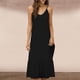thumbnail image 2 of Vestido Largo de Hombro sin Mangas Cómodo sin Mangas Vestido Sólido de Cuello Redondo para Verano Y Primavera Vestido Casual Pantalones para Mujeres, 2 of 6