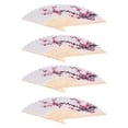 thumbnail image 2 of Oubit Hand Fansfor Women Foldable,4pcs Folding Fan Durable Bamboo Fan Handheld Fan Foldable Best in Class, 2 of 9