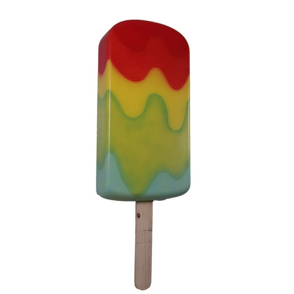 Large Hanging Rainbow Ice Cream Popsicle Over Sized Statue