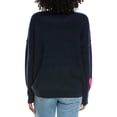 thumbnail image 2 of CeCe womens  Heart Pattern Sweater, m, Navy, 2 of 3