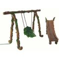thumbnail image 1 of Fairy and Gnome Miniature Swing and Slide Set - A Fairy Garden Accessory, 1 of 8