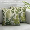 thumbnail image 3 of COMIO  Leaves Herbs Pillowcase Vintage Floral Botanical Seeded Eucalyptus Fern Maidenhair Decorative Throw Pillow Covers Cushion Covers for Sofa Couch Bed Chair Green, 3 of 5