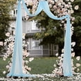 thumbnail image 2 of GUOOL Wedding Arch Draping Wedding Backdrop Curtain Durable Romantic Decorative Arbor Drapery for Ceremony Reception Stage Backdrop Blue, 2 of 9