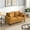 Orange, variant on 57" Dark Gray Corduroy Loveseat Sofa - High Resilience, Space-Saving 2-Seater for Small Spaces, Modern Upholstered Sofa with Wooden Frame, for Living Room, Bedroom, Apartment