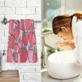 thumbnail image 7 of Yayeee 2 Pack Hand Towels for Bathroom 100% Cotton 16" x 28" Soft Absorbent Kitchen Towel, Sweet Strawberry, 7 of 7