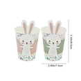thumbnail image 3 of Sokhug Easter Bunny Disposable Paper Cups Set, 8 Cups and 8 Sleeves with Cute Design for Holiday Party Tableware and Spring Celebration, 3 of 6