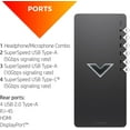 thumbnail image 4 of HP Victus Gaming Desktop, AMD Radeon 5 5600G, 16GB RAM, 1TB PCIe SSD, AMD Radeon RX 6400 Graphics, Wi-Fi 6, Bluetooth, Windows 11 Home, Wired Keyboard & Mouse, Cefesfy Gaming Mouse, 4 of 6