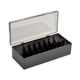 thumbnail image 3 of Organizador de pestañas, caja de almacenamiento de acrílico a prueba de polvo, profesional, con tapa, multiusos negro, 3 of 9