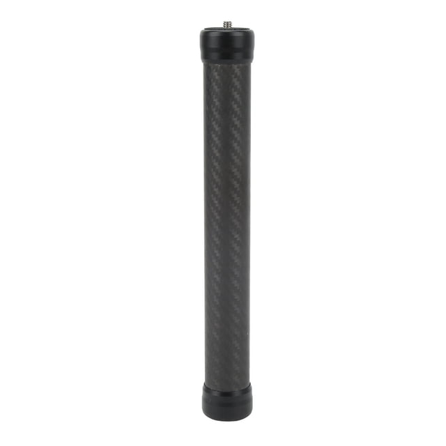 Poste de extensión estabilizador de cámara de 25 cm, aleación de aluminio, fibra de carbono, diámetro de 33 mm, varilla de 1/4 pulg. para Ronin S