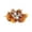 C, variant on Halloween Fall Floral Candle Rings Wreath Autumn Harvest Sunflowers Pumpkins Leaves Berries Mini Thanksgiving Halloween Table Centerpiece Wreath for Cabinets Farmhouse Front Door Decoration