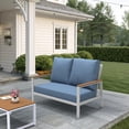 thumbnail image 7 of Covers & All CoverRite Loveseat Sofa Cushion Foam Seat and Poly Fill Back UV Proof Outdoor Loveseat, 7 of 7