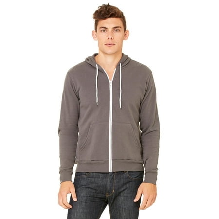 Bella + Canvas Unisex Poly-Cotton Fleece Full-Zip Hoodie