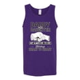 thumbnail image 2 of Wild Bobby,Daddy and Daughter Always Heart to Heart Daddys Girl Father Gift, Father's Day, Men Graphic Tank Top, Purple, 3XL, 2 of 3