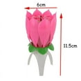 thumbnail image 4 of 2pcs Musical Flower Music Candles  Flower Candle Birthday Candles Romantic Gift, 4 of 7