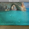 thumbnail image 6 of Ambesonne Marine Place Mats Set of 4, Sea Cave on Zakynthos, Standard Size, Tan Pale Blue, 6 of 6