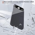 thumbnail image 4 of Aramid Fiber Case for Samsung Galaxy Z Flip 4 Case Aramid Fiber Thin Fit Slim Minimalist 6 FT Military Grade Drop Protection Case with Wireless Charging, Black&Silver, 4 of 12