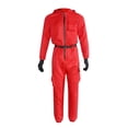thumbnail image 4 of LILELIS Squid Game Homme en Trench-Coat Noir Carnaval avec Gants 2-Rouge TTG, 4 of 8