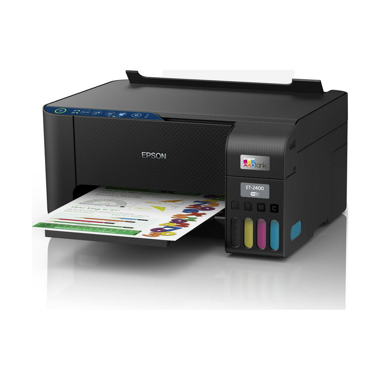 Epson EcoTank ET-2400 Wireless Color All-in-One Cartridge-Free Supertank  Printer with Scan and Copy