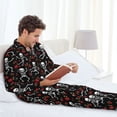 thumbnail image 6 of Goofa Skeleton with Roses for 2-piece Loungewear Set Men’s Sleepwear Set Soft PJs Cozy loungewear Comfy Sleep Set Winter Pajamas-XX-Large, 6 of 7