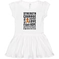 thumbnail image 3 of Inktastic Multiple Sclerosis Awareness Strength Courage and Support Girls Toddler Dress, 3 of 5