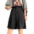 thumbnail image 4 of Minnieouse Pantalones cortos de verano Pantalones sueltos Hasta la rodilla Ropa de oficina Atractivo Moda Lavable Piel Cerrar Moda Streetwear Prendas para la parte inferior del cuerpo 2XL Minnieouse AP019327-05, 4 of 6