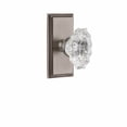 thumbnail image 2 of Grandeur Biarritz Crystal Door Knob with Carre Plate, 2 of 6