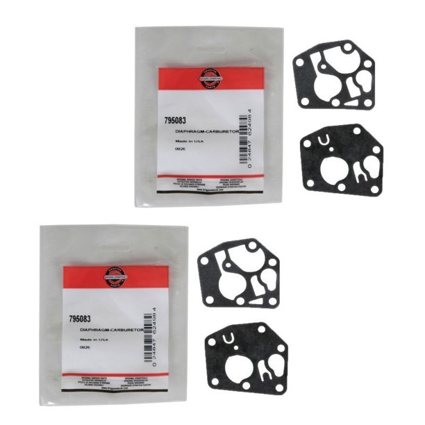 Briggs and Stratton 2 Pack 795083 Carb Diaphragm Replaces 495770