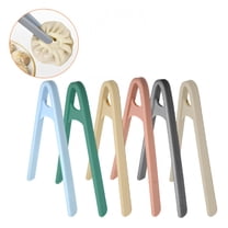 FACEGA 6Pcs Silicone Tongs,Ribbed Gripping Edge Tongs,Won'T Damage Surfaces 5.51" Tongs with Silicone Tip,For Baking, Picking Up Food, Picking Up Bread,Mix3