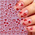 thumbnail image 2 of Pegatinas para decoración de uñas GJJBQTT con forma de corazón, 6 hojas, 2 of 7