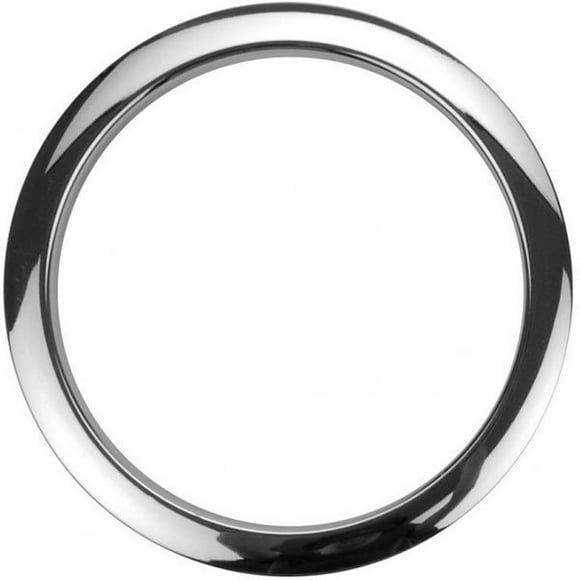 Bass Drum O's Hole Reinforcement Template - 5", Chrome