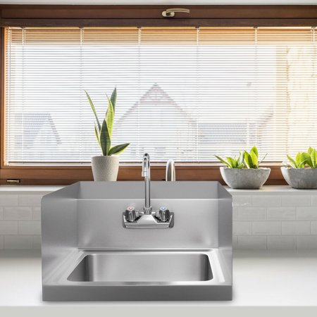 Stainless Steel Hand Washing Sink Nsf Commercial W Faucet And