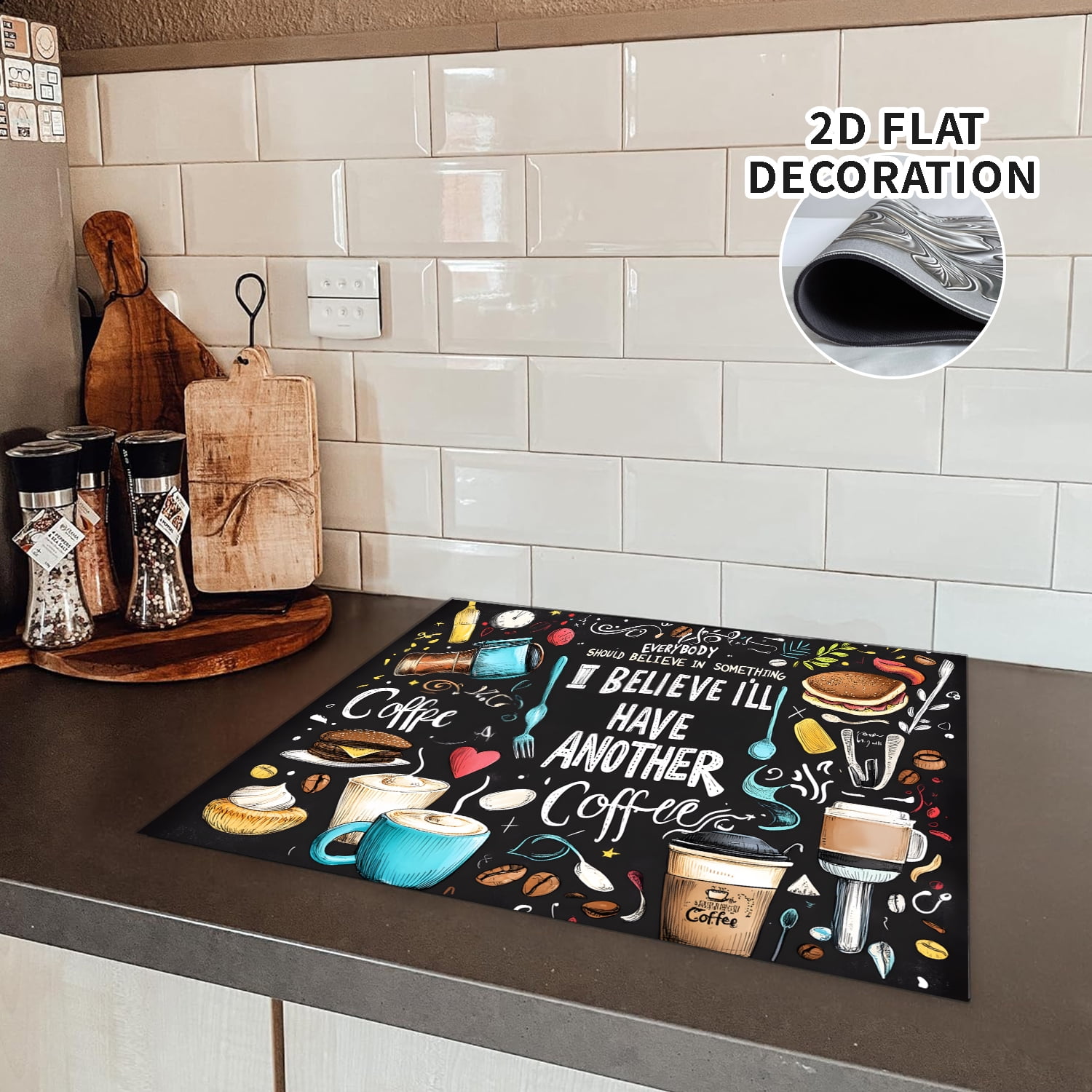 Stove Top Cover for Electric Stove 28 "x 20 ", coffee pattern Heat Resistant Glass Top Stove Cover Protector, Induction Cooktop Protector Stove Top Covers Mat, Kitchen Flat Stove Top Covers