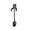 Black Short, variant on KGJQ 304 Stainless Steel Coffee Spoon, Hanging Cat Spoon for Mugs Tall Cups, Long Handle Tea Stirring Spoon, Ideal for Desserts & Ice Cream Lovers
