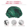 thumbnail image 3 of Kdxio Green Leave Fern Print Shower Cap for Women,Elastic and Reusable,Double Waterproof Layers Bathing Hat, 3 of 6