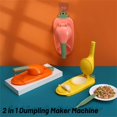 thumbnail image 2 of 2 in 1 Dumpling Maker, 2023 New Manual Dough Presser Dumpling Wrappers Press Wrapper (Yellow), 2 of 5