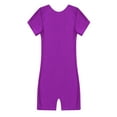 thumbnail image 3 of Alvivi Kids Girls Ballet Dance Leotard Solid Color Gymnastics Jumpsuit Short Sleeves Unitard 4-14, 3 of 7