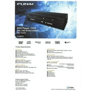 Restored Funai DV220FX4 DVD/VCR Combo Player w/ Original Remote, Manual, A/V Cables, HDMI Converter