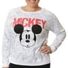 Disney Mickey Mouse Women's Plus Pull Over Printed Reversible Sweatshirt