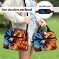 thumbnail image 5 of HUIACONG Zipper Lunch Tote with Flag Eagle Print, Lunch Cooler Bag Made of Durable Aluminum Film Material, Lightweight for Daily Travel and Office Use, 5 of 10