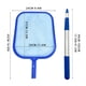 thumbnail image 3 of Red recogehojas para piscinas con poste retráctil de aluminio | Skimmer telescópico de 3 secciones para aguas poco profundas | Malla fina para hojas y residuos | Longitud ajustable de 44 a 105 cm, 3 of 7