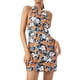 thumbnail image 5 of TRKIYQC Mujeres Recorte Mini Vestido Y2K Sexy Floral Cuello En V Halter Bodycon Vestido Sin Espalda A-Line Hip Dress Summer Club Wear Naranja TRKIYQC moderno, 5 of 9