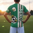 thumbnail image 5 of SCSAlgin Soccer Jersey for Men Short Sleeve Training Shirt Breathable Sport Casual T Shirt for Soccer Fans, 5 of 6
