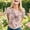 Light Purple, variant on 2026 Summer Tops for Women Casual Tops Office Elegance Tee with Floral Design Comfort Fit Blouse(Light Pink1,L)