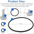 thumbnail image 2 of Replacement Seals Kit For Pool Filter Pump (2,500 Gallon), 2 of 5