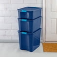 thumbnail image 6 of Sterilite 26 Gal Latch and Carry Stackable Storage Bin with Latching Lid, 4 Pack, 6 of 11